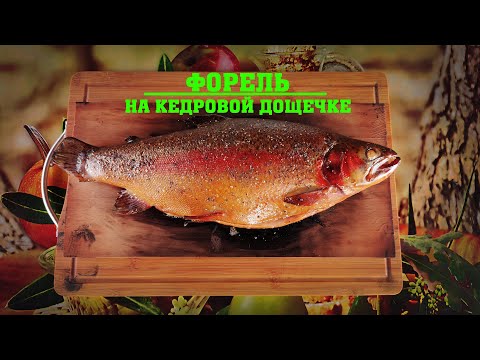 Видео: Форель на кедровой дощечке, на Weber Go-Anywhere.