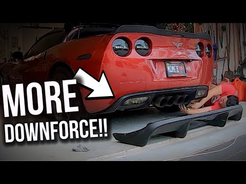 Видео: Corvette C6 ПОЛУЧАЕТ АГРЕССИВНЫЙ ДИФФУЗОР! *Выглядит идеально!*