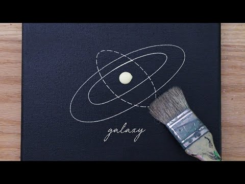 Видео: 💫Галактическая живопись | Картина акрилом для начинающих # 185
