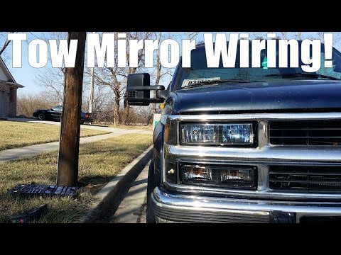 Видео: Проводка для буксировочного зеркала 88-98 OBS Chevy/GMC