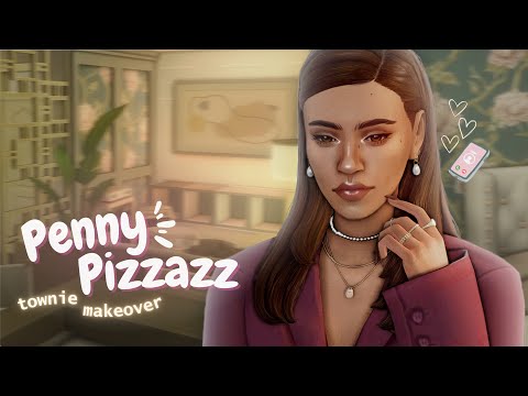 Видео: Пенни Пиззаз | townie makeover | cas | the sims 4