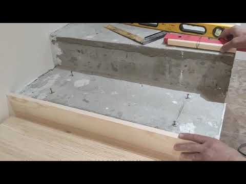 Видео: самый простой и самый оптимальный способ установки лестничных ступеней на бетон