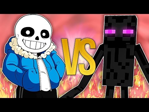 Видео: СУПЕР РЭП БИТВА: Санс VS Эндермен (MINECRAFT Против UNDERTALE)