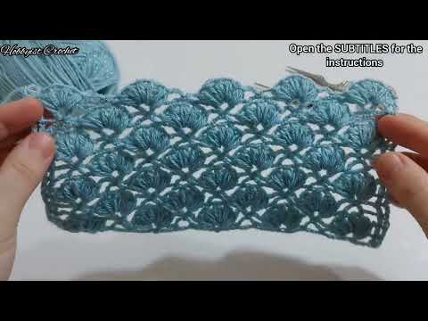 Видео: Легкие картины шали прямоугольника вязания крючком для новичков/картины шали вязания крючком