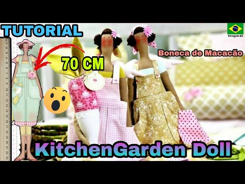 Видео: Учебник: TILDA KITCHEN GARDEN ANGEL DOLLкукла Тильда в комбинезонеТрадиционная модель Тильда Магрела