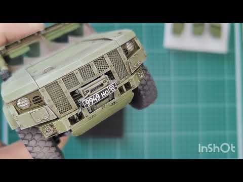 Видео: №128 Тайфун ВДВ Звезда 1/35 стройка окраска