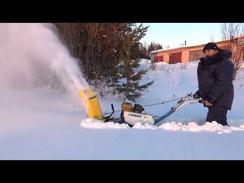 Видео: Снегоуборочная приставка Целина к мотоблоку