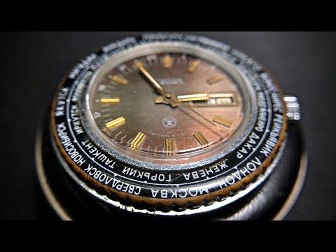 Видео: Реставрация корпуса часов ракета, RESTORATION of the watch case.