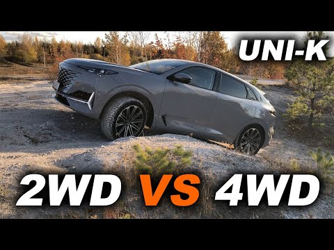 Видео: Передний или полный? Смотрим различия на примере Changan UNI-K с возможностью подключения AWD.