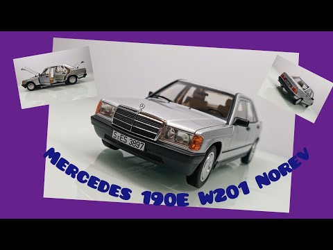 Видео: Новинка сентября 2021 1/18 Mercedes 190E W201 Norev