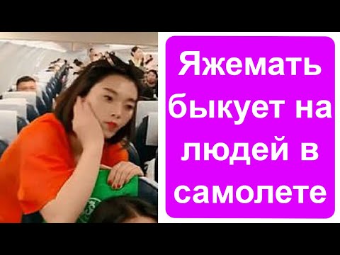 Видео: Яжемать быкует на людей в самолете