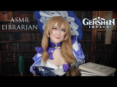 Видео: АСМР библиотекарь Лиза 📚 ASMR Genshin Impact ✨