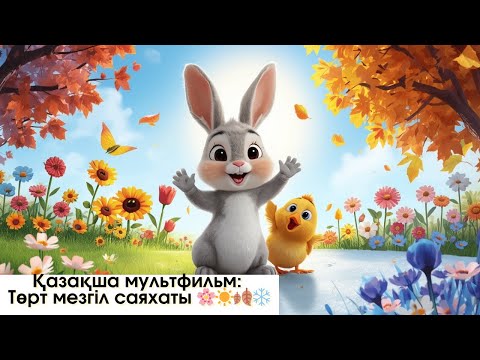 Видео: Қазақша мультик: Төрт мезгіл саяхаты 🌸☀️🍂❄️ | Қоян мен Балапанмен бірге бол!