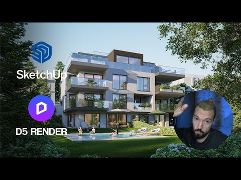 Видео: Моделирование здания в SKETCHUP