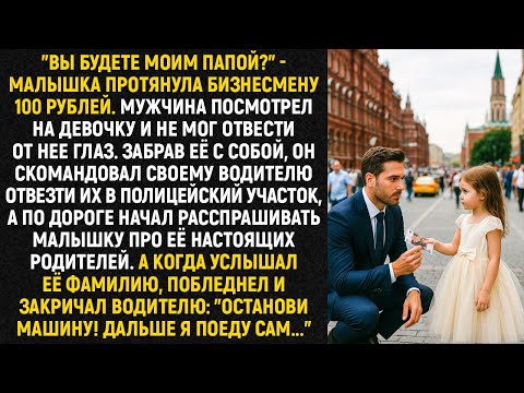 Видео: "Вы будете моим папой?" - малышка протянула бизнесмену 100 рублей. Мужчина посмотрел на девочку и...