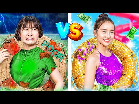 Видео: Богатая Мама Vs Бедной Мамы В Бассейне! Берегись Вора!