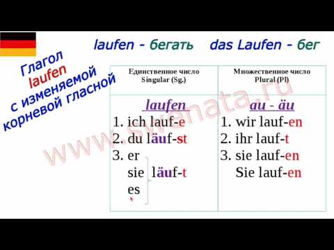 Видео: Немецкий с нуля/laufen /бежать