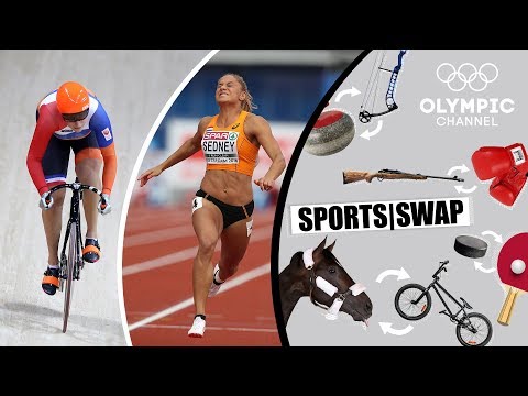 Видео: Легкая Атлетика Против Велогонок С Наоми Седней И Элис Лигтле | Sports Swap