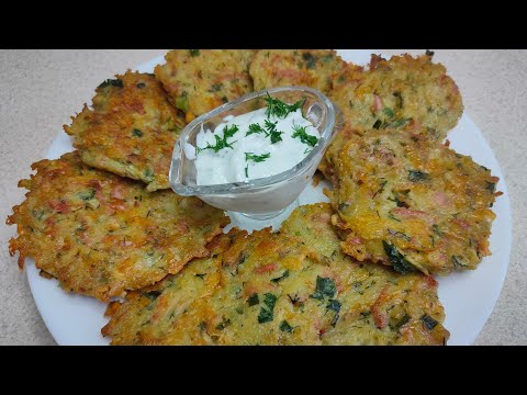 Видео: Драники с Сыром и Колбасой.! Вкуснее чем картофель фри.!💯
