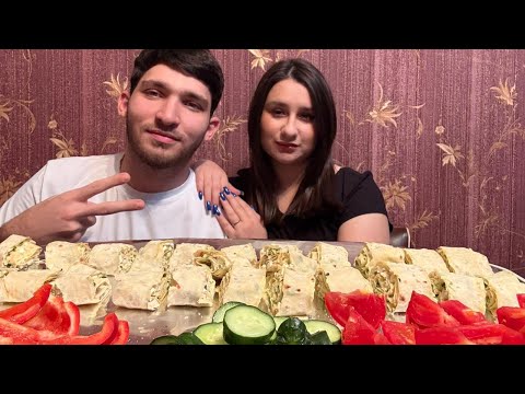 Видео: Мукбанг/ Рулет из лаваша,в каком стиле мы хотим свадьбу?☺️