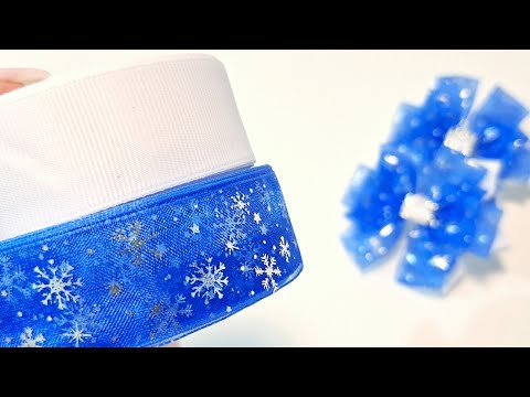 Видео: Зимние бантики из капроновой и репсовой ленты