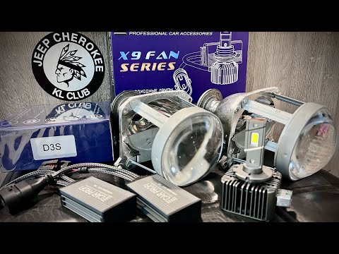 Видео: Тест обзор ксенона led и галогенных ламп для Jeep Cerokee KL 2014