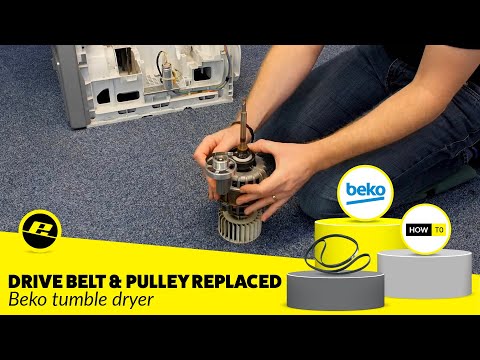 Видео: Как починить ремень сушильной машины Beko (приводной ремень и шкив исправлены)