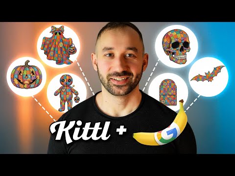 Видео: KITTL FLOWS + NANO BANANA = БЫСТРЫЕ дизайны футболок с искусственным интеллектом!