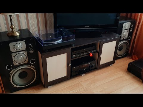 Видео: Виниловый проигрыватель Audio-technica AT-LP5 с ресивером YAMAHA RX-V4600 и Электроника 50ас-061м