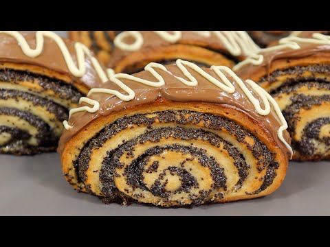 Видео: ОНИ ПОТРЯСАЮЩИЕ! 😍 Невесомые БУЛОЧКИ с Начинкой | Как ПУХ! Простой Рецепт БУЛОЧЕК С МАКОМ