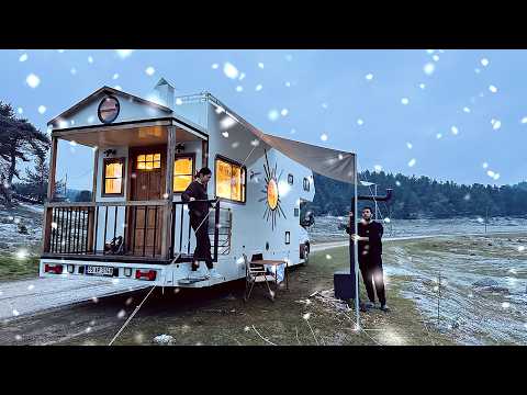 Видео: СНЕЖНЫЙ ЛАГЕРЬ НА ПЛАТО С НАШИМ ГРУЗОВЫМ КАРАВАНОМ