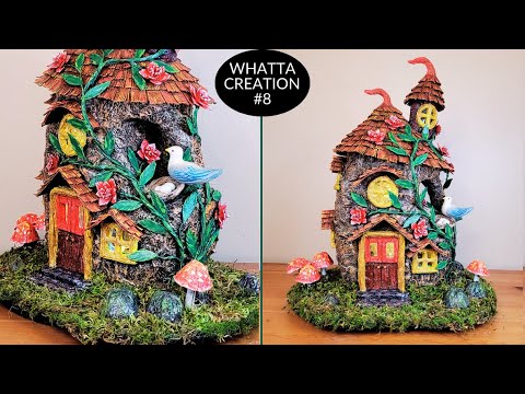 Видео: DIY Fairy House using Dishwashing Liquid Container | Casa de Hadas | Сказочный дом | परियों का घर