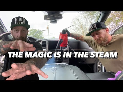 Видео: Автодетейлинг с помощью ручного отпаривателя / Паровая детализация салона #детейлинг #пар #инстру...