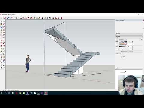Видео: Проектирования лестницы прямой марш