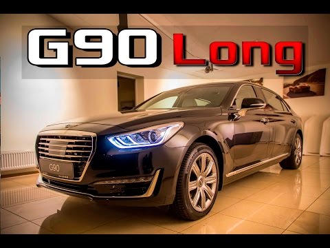 Видео: Обзор Genesis G90L 2017 V8 5.0 GDI 4WD / Тест-Драйв новый Дженезис G90 скоро...