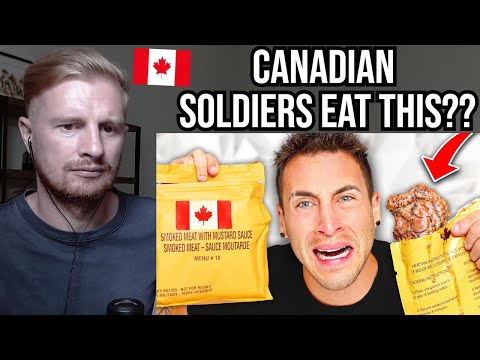 Видео: Реакция на попытку американского солдата приготовить канадский рацион MRE