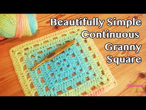 Видео: Вяжем крючком вырезанную бабушкину цепочку – непрерывный квадрат! Простой мотив для вязания крючком.