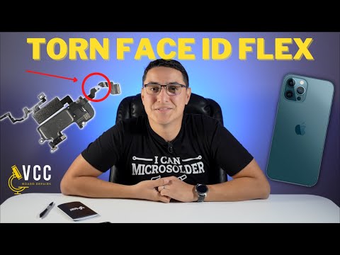 Видео: Как исправить Face ID с порванным шлейфом на iPhone 12 Pro Max. Инструкция по замене подсветки и ...