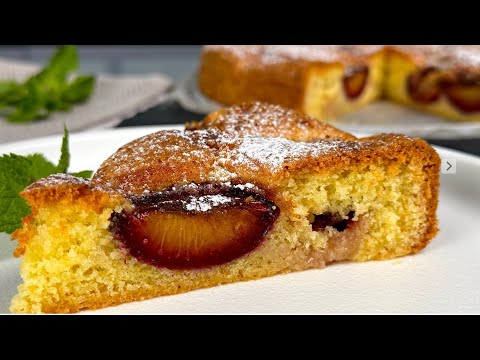 Видео: Лучший ПИРОГ со сливами! Пирог просто "сказка", обладенный сливовый пирог, РЕЦЕПТ простой!