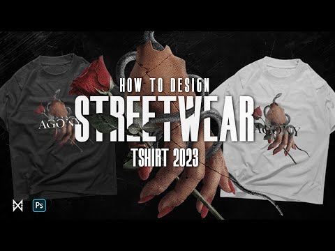 Видео: Как создать футболку уличной одежды | Процесс дизайна Photoshop