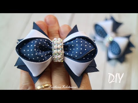 Видео: БАНТИКИ ИЗ ЛЕНТ 🎀 Школьные канзаши 🎀 Ribbon bow Kanzashi 🎀 Svetlana Zolotareva