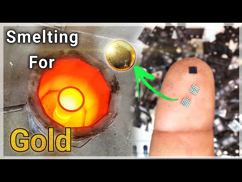 Видео: Извлечение золота из чипа Tiny BGA | Восстановление золотых модулей Bluetooth |