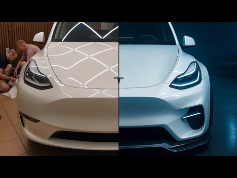 Видео: Из скучной машини в супер кар! Трансформация Tesla Model Y
