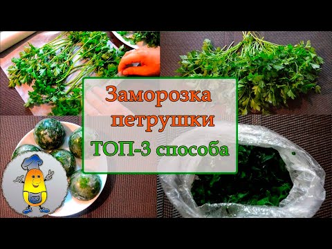 Видео: Заморозка петрушки впрок ТОП-3 способа: как заморозить петрушку на зиму