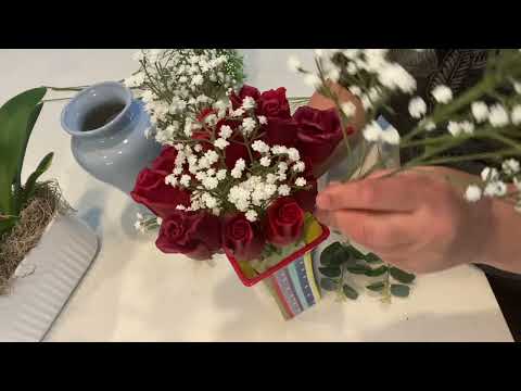 Видео: Classic red soap roses bouquet.  Классический букет красных роз из мыла.