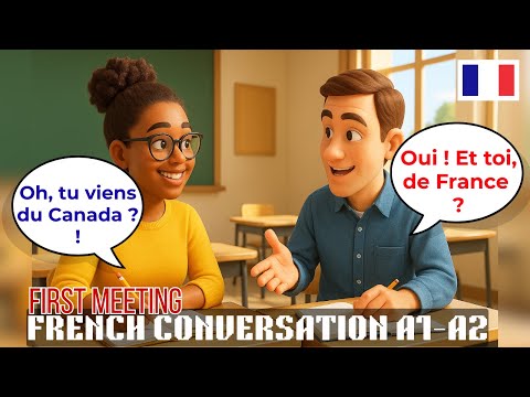 Видео: Французский A1–A2 | Представление себя в классе | Учите французский для начинающих