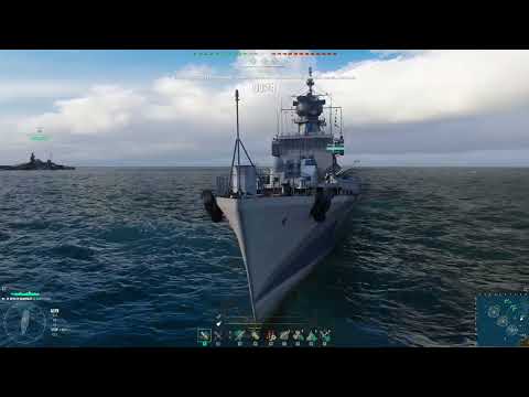 Видео: World of Warships. EU. Прем. есмінець -Неустрашимый.