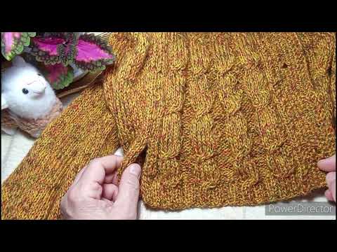 Видео: "Осенний блюз"готов/Как вязала/Ещё одна готовая работа #вязание #knitting #вязаниеспицами