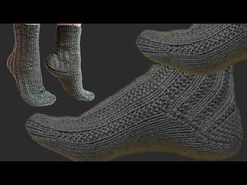 Видео: Носки спицами с новой пяткой.Просто. #2025.