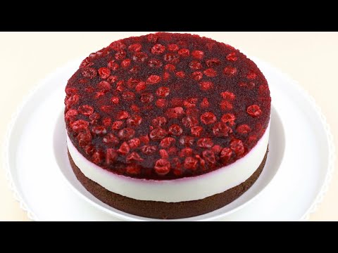 Видео: Творожный ТОРТ с вишневым желе. Торт с вишней.  Торт желе. Готовить просто